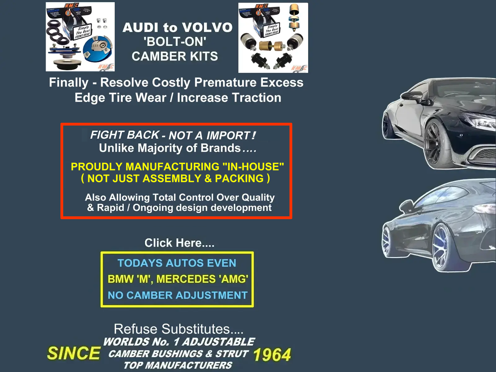 K-MAC Camber Caster Kit