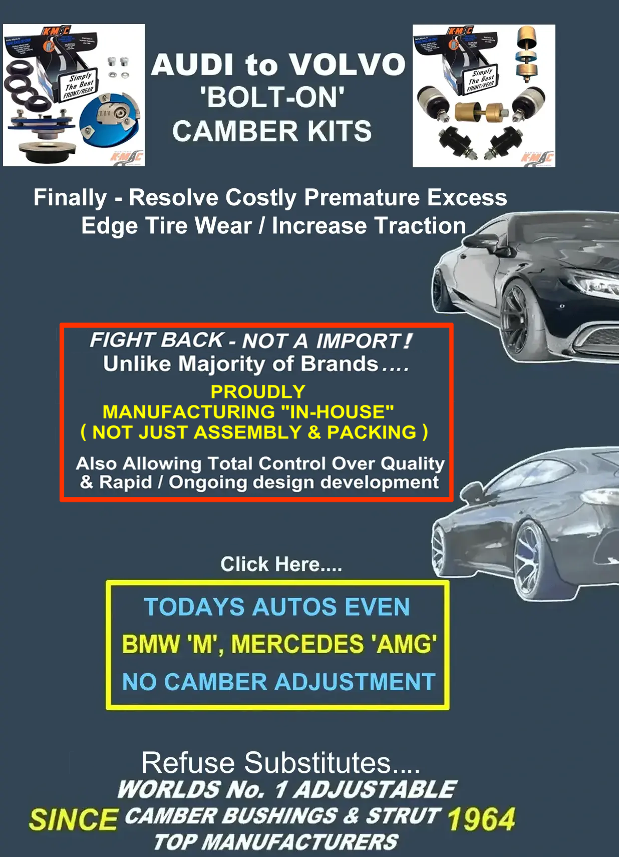 K-MAC Camber Caster Kit