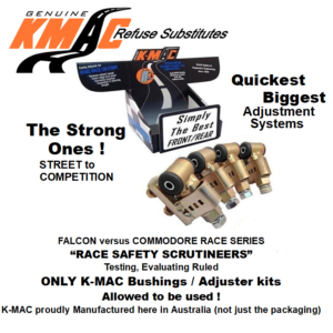 ford <kv pn 15>181116 i</kv pn 15> front <br/><kv orange>falcon el, ef, ed, eb, ea, ('88 '98) </kv orange><br/>( set of 4 ) ratchet adjust. biggest, quickest, strongest strongest adjustment system self align bushes